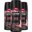Lynx Men 'Body Spray Fine Fragrance Collection Cocoa Velvet 150ml 3pk - White
