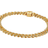 Pandora Pavé Cuban Chain Bracelet - Gold/Transparent