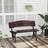 Union Rustic Wooden 78cm H x 120cm W x 51cm D Garden Bench