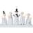 Star Trading Snowman Advent White Adventsljusstake 33cm 5st