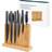 Belfry Kitchen Deluxe Magnetic Knife Holder With Reinforced Magnets Brown