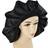 Satin Bonnet Sleep Cap Svart One Size