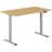 DESIGN STUDIO Höj och sänkbart grått/ek Skrivbord 80x140cm