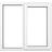 Crystal Casement uPVC Right Hand Opening 1190mm x 1040mm Clear Double Glazing in White PVC Top Hung Window