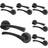 Afit Matt Black Internal Door Handles 6 Pairs