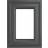 Crystal Crystal Casement uPVC Triple Glazed Opening 610mm x 1040mm Clear Top Hung Window