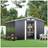 Living and Home Large Metal Outdoor Garden Tool Storage Shed One Size (Building Area )