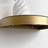 Melody Maison Curved Champagne With Gold Edge Mirrored Floating Wall Shelf