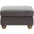 Premier Spencer Grey Fabric Footstool One Size Foot Stool