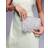 True Decadence Embellished Tassle Clutch Bag - Silver