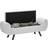Homcom Upholstered Linen One Size Storage Bench