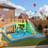 Aiyaplay Inflatable Bouncy Castle with 680W Blower for Kids