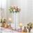H&O Direct Crystal Tall Table Centerpiece for Weddings One Size Vase