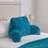 OHS Faux Fur Waffle Cuddle - Teal - Scatter Cushion Blue, Green