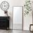 Melody Maison Large Red Thin Framed Wall Leaner 60cm x 140cm Floor Mirror
