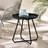 Furniturebox Lyon Metal Round - Black One Size Outdoor Side Table