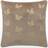Paoletti Guilded Palms Embroidered 45cm x 45cm Light Scatter Cushion Brown
