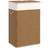 Homcom Laundry Hamper with Removable Washable Liner Bag Brown