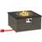 OutSunny 13 kW Rattan Gas Fire Pit Table Grey