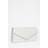 Quiz Silver Thin Clutch Bag - Grey