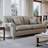 Flora Glory Beige Sofa 212cm 3 Seater