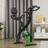 Homcom 2-In-1 Folding Exercise Bike with 8-Level Magnetic Resistance Green