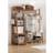 Living and Home Bamboo Clothing Garment 7 Tier Storage Shelf Coat Clothes Rack