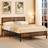 Williston Forge with Wood Headboard and Footboard 140 x 200 cm - Rustic Brown Frame Bed