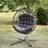 Artemis Home Lynton Garden Hanging Egg Chair Dark Grey One Size