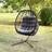 Artemis Home Hebden Garden Hanging Egg Chair Dark Grey One Size