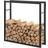 [en.casa] Vedhylla Inomhus Utomhus Metall 100 x 25 x 100 cm