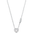 Michael Kors Heart Necklace - Silver/Transparent