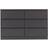 SECONIQUE Walker Grey Chest of Drawer 121.5x77cm