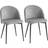 Homcom Modern Grey Kitchen Chair 77cm 2pcs