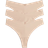 H&M Invisible Brazilian Panties 3-pack - Beige