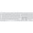 Apple Magic Keyboard with Touch ID and Numeric Keypad for Mac models with Apple silicon (USB–C) German White