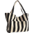 New Look Stripe Slouch Tote Bag - Black