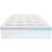 VEVOR Premium Memory Foam Fiber 4 in Thickness Mattress Cover White (203.2x152.4cm)