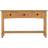 SECONIQUE Corona Distressed Waxed Pine Console Table 35x126cm