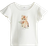H&M Flutter Sleeved Cotton Top - White/Want To Be My Friend? (1290744005)