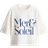 H&M Cropped T-shirt - White/Mer & Soleil