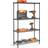 VonHaus 4 Tier Black Shelving System 80x130cm