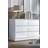 Fwstyle Stora High Gloss White Chest of Drawer 110x77cm
