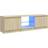 vidaXL LED Lights Sonoma Oak TV Bench 120x35.5cm