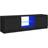 vidaXL LED Lights Black TV Bench 120x35.5cm