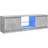 vidaXL LED Lights Concrete Grey TV Bench 120x35.5cm