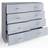 Fwstyle Storage Dresser Grey Chest of Drawer 114x77cm