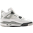 Nike 4 Retro Shoes - White/Fire Red/Tech Grey