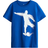 H&M Printed Cotton T-shirt - Bright Blue/Football (1118512050)