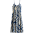 H&M Crinkled Jersey Dress - Blue/White Patterned